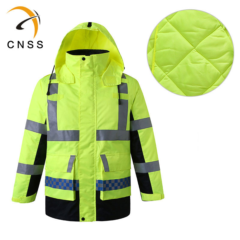 cnss反光棉衣 交通冬季安全加厚棉服兩件套