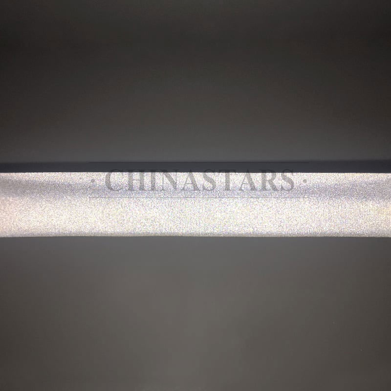 亮銀單面反光彈力包邊帶