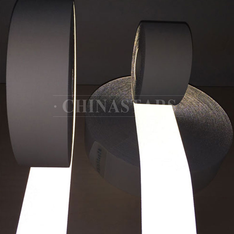 亮銀全棉阻燃反光布