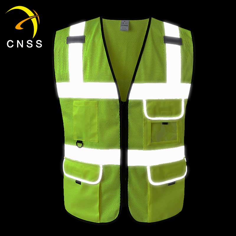 網(wǎng)布透氣反光背心施工交通安全熒光騎行馬甲