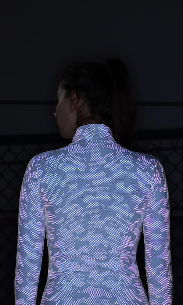 印花反光瑜伽運(yùn)動(dòng)緊身衣